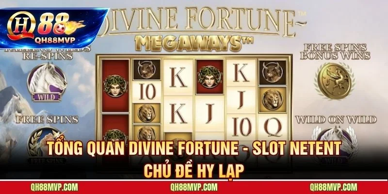 Divine Fortune - slot NetEnt với RTP 96,59% và 3 cấp Jackpot lũy tiến